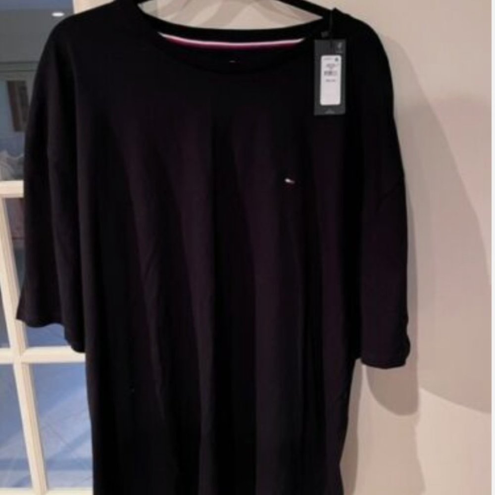 TOMMY HILFIGER Men's Black Short Sleeve T-Shirt (3X) NWT